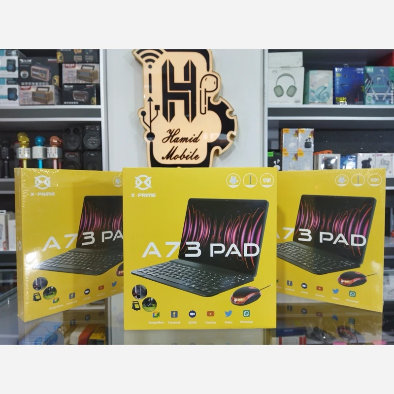 تبلت 10 اینچ کیبورد دار 64گیگ X-prime A73 maxهمراه با پک هدیه